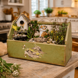 Rustic Spring & Summer Woodland Centerpiece