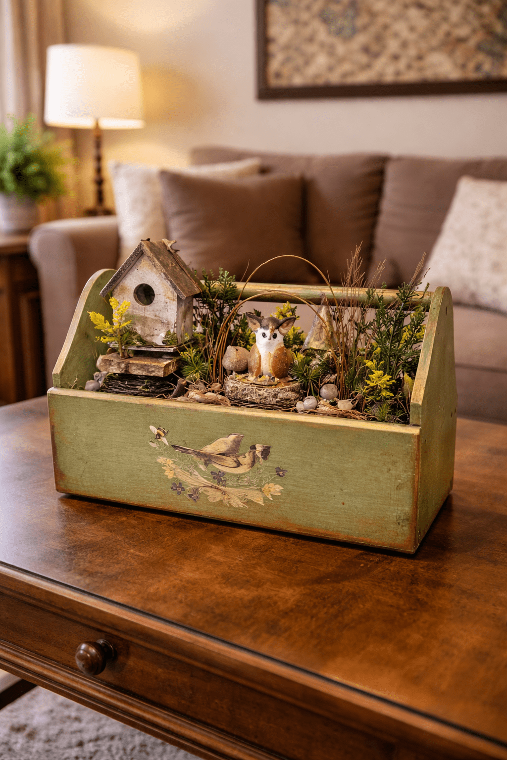 Rustic Spring & Summer Woodland Centerpiece - Image 2
