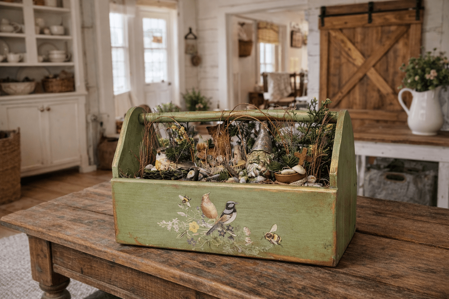 Rustic Spring & Summer Woodland Centerpiece - Image 3